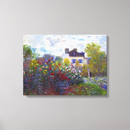 The Garden of Monet at Argenteuil Claude Monet Canvas Print