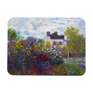 The Garden of Monet at Argenteuil Claude Monet Magnet
