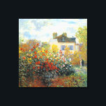 The Garden of Monet at Argenteuil Fine Art Canvas Print<br><div class="desc">The Garden of Monet at Argenteuil is an Impressionism landscape painting by French artist,  Claude Monet c. 1873,  showing a beautiful garden with he and his wife standing together in the background.</div>