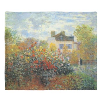 The Garden Of Monet At Argenteuil Fine Art Duvet Cover by monetart at Zazzle