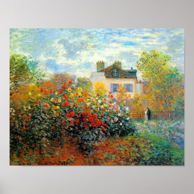 The Garden of Monet at Argenteuil Fine Art Poster (Front)