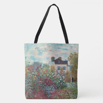 The Garden Of Monet At Argenteuil Fine Art Tote Bag by monetart at Zazzle