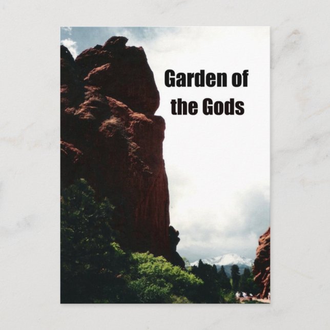 The Garden of the Gods Postcard (Front)