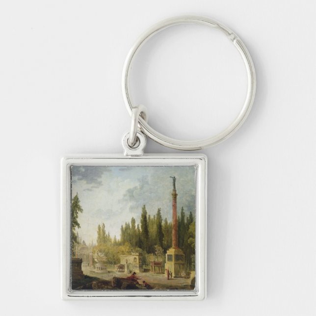 The Garden of the Musee des Monuments Francais Keychain (Front)