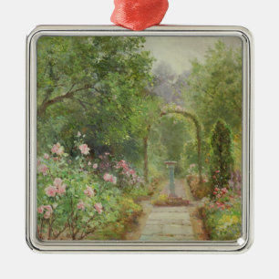 The Garden Path Metal Ornament
