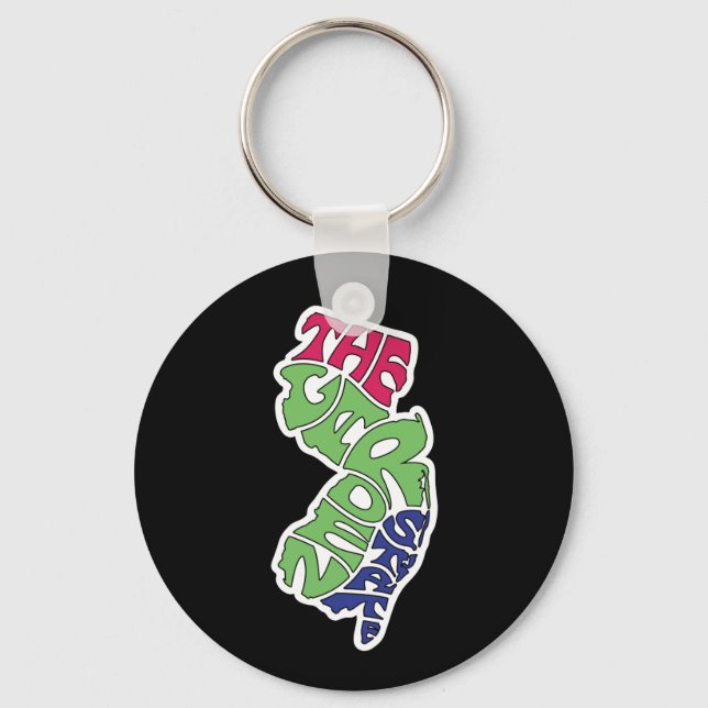 The Garden State - New Jersey Keychain (Front)