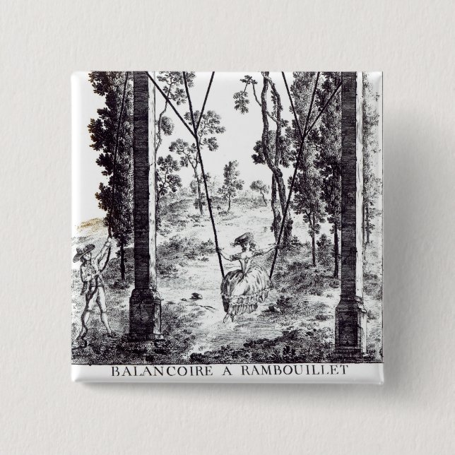 The Garden Swing at Rambouillet, from 'Details des Pinback Button (Front)