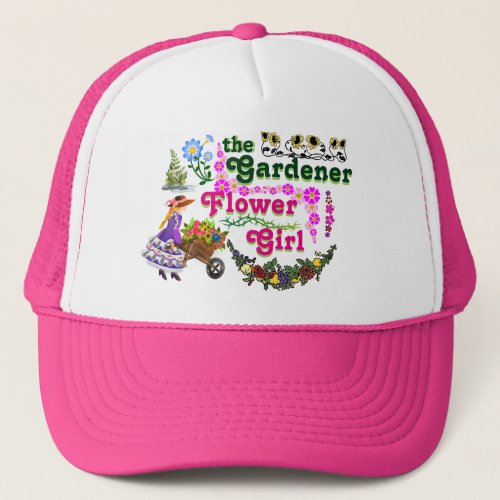 The Gardener Flower Girl Trucker Hat Trucker Hat