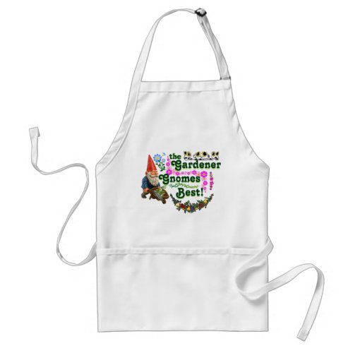 The Gardener Gnomes Best Gardening Apron Adult Apron