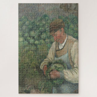 The Gardener – Old Peasant with Cabbage Jigsaw Puzzle