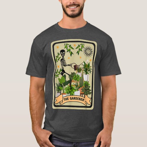 The Gardener Tarot Card Gardening Planting Lover P T_Shirt