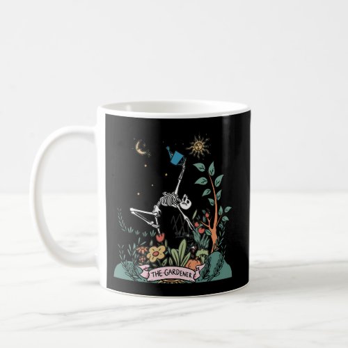The Gardener Tarot Card Skeleton Inspired Coffee Mug