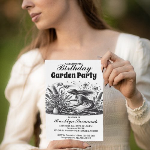 The Gardeners Whisper Party Invitation Postcard