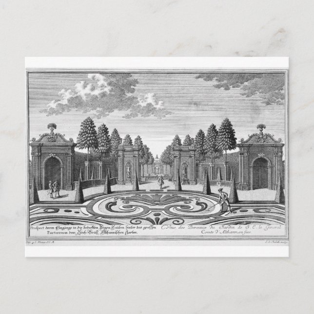 The gardens of Count Althan, Vienna, from 'Vorstel Postcard (Front)