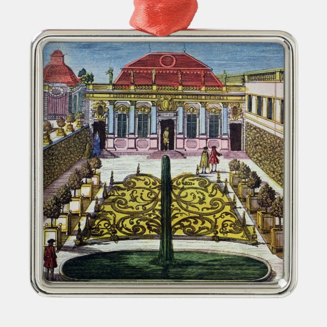 The Gardens of the Mirabelle Park, Salzburg, Austr Metal Ornament (Front)