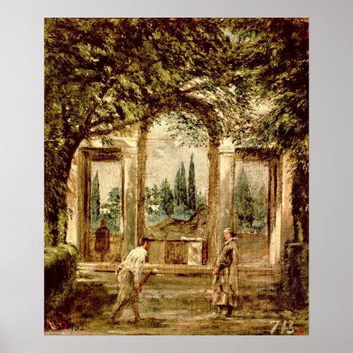 The Gardens of the Villa Medici in Rome Poster