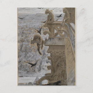 The Gargoyles at Notre-Dame de Paris Postcard