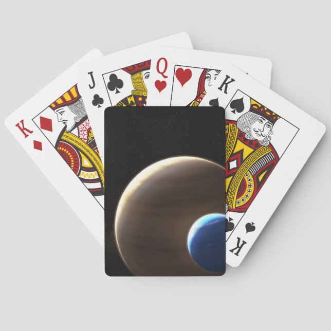 The Gas Giant Planet Kepler-1625b Poker Cards (Back)