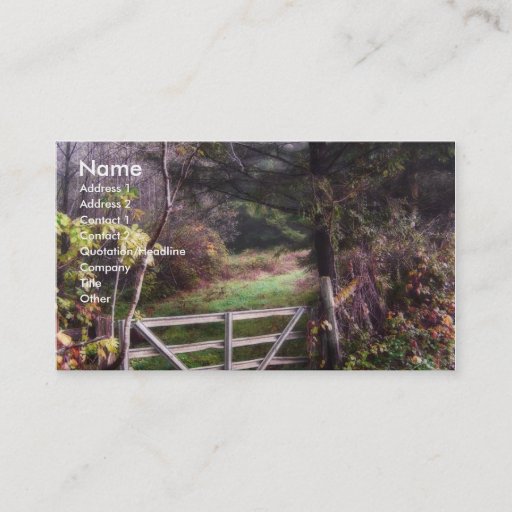 Customizable The Gate Business Card