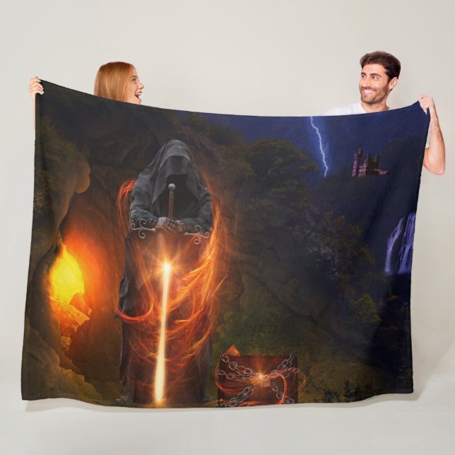 The GATE KEEPER Fleece Blanket (In Situ)