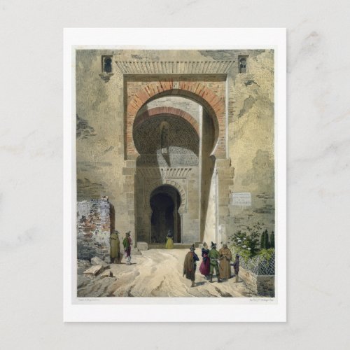 The Gate of Justice entrance to the Alhambra Gra Postcard