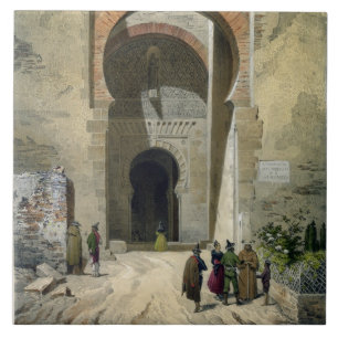 The Gate of Justice, entrance to the Alhambra, Gra Tile