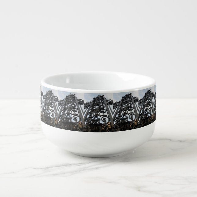 The Gates of the Frick Museum Soup Mug (Front)