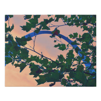 The Gateway Arch Through the Trees Faux Canvas Print