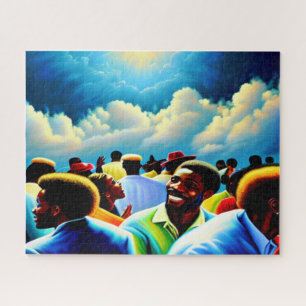 The Gathering Black Christian Art Puzzle
