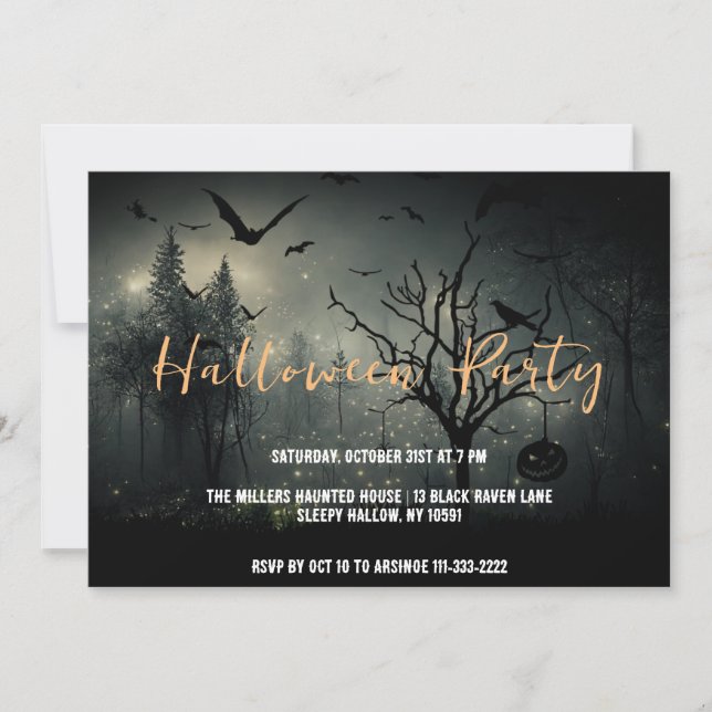The Gathering Halloween Party Invitation (Front)