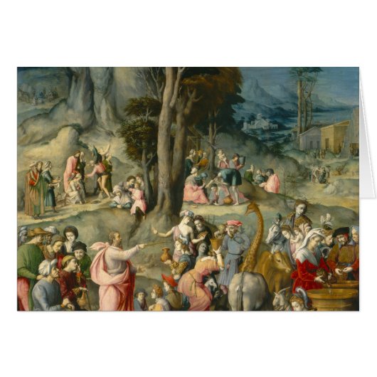 The Gathering of Manna - Francesco Bacchiacca Cards (Front Horizontal)