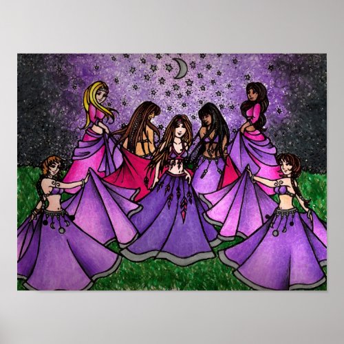 The Gathering Women Art Canvas Print