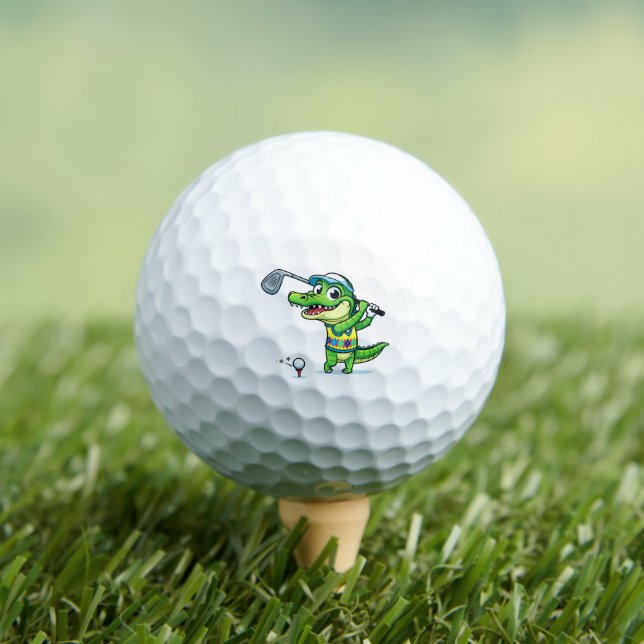 The Gator-Golf Crocodile Golf Ball (Insitu Tee)