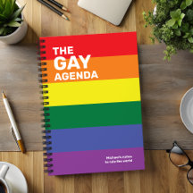 The Gay Agenda Pride Colors Planner