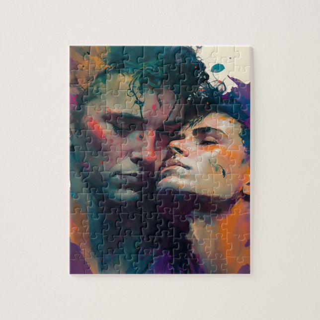 The Gay Men in Love Jigsaw Puzzle (Vertical)