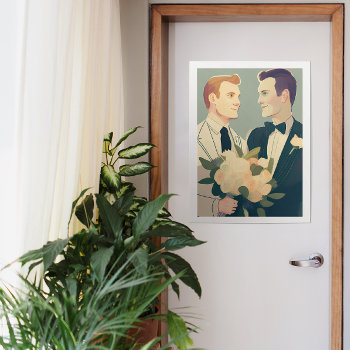The Gay Wedding Poster by angelandspot at Zazzle
