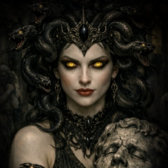 The Gaze of Eternal Silence Acrylic Print (Creator Uploaded)