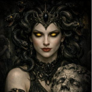 The Gaze of Eternal Silence Duvet Cover