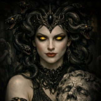 The Gaze of Eternal Silence Duvet Cover