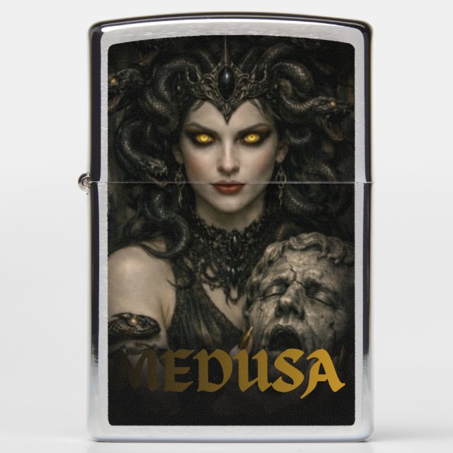 The Gaze of Eternal Silence Zippo Lighter (Front)