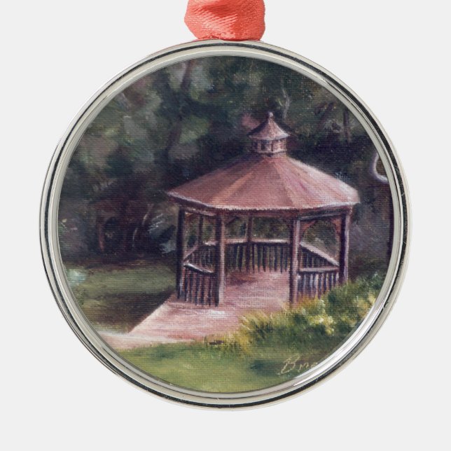 The Gazebo Metal Ornament (Front)