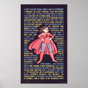 The Geek Girl’s Litany for Feminism Poster