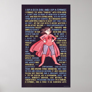 The Geek Girl’s Litany for Feminism Poster