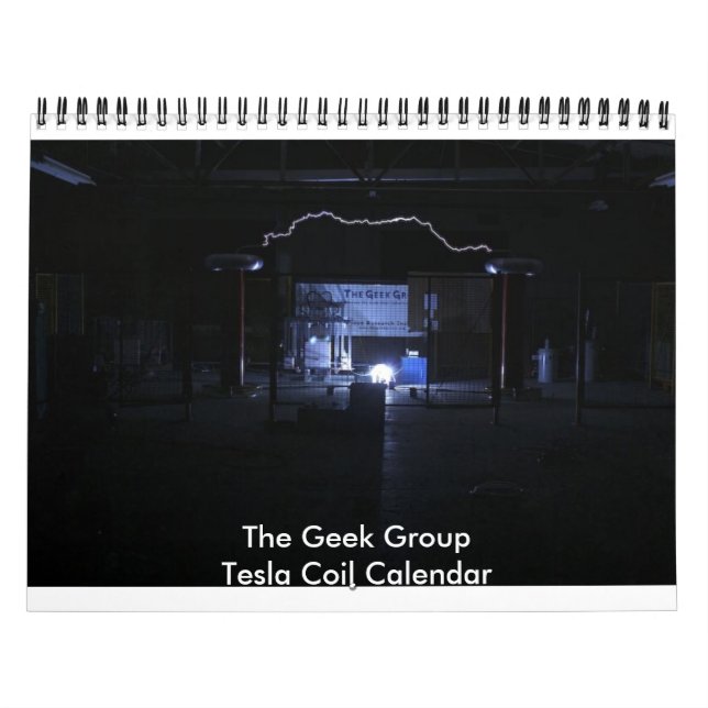The Geek Group Tesla Coil Calendar (Cover)