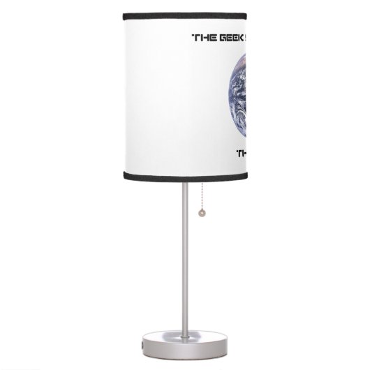 The Geek Shall Inherit The Earth Blue Marble Earth Table Lamp (Left)