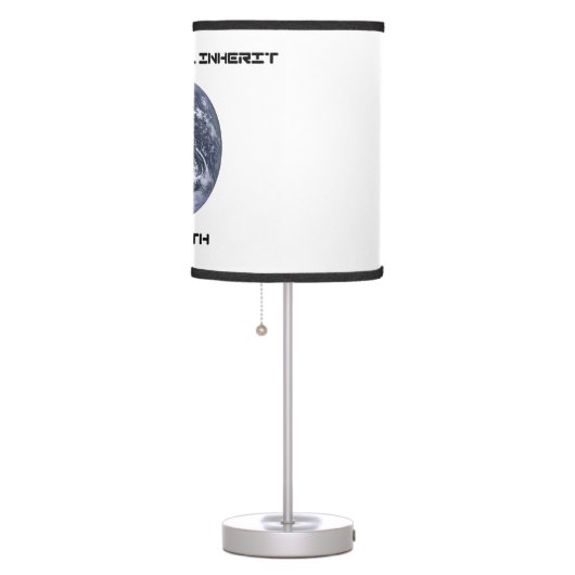 The Geek Shall Inherit The Earth Blue Marble Earth Table Lamp (Right)