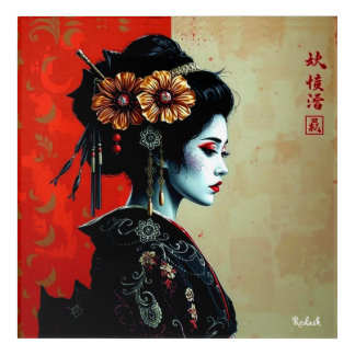 The Geisha Blossom – Timeless Japanese Elegance Acrylic Print