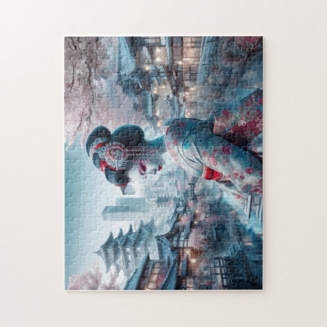 The geisha of modern times jigsaw puzzle (Vertical)