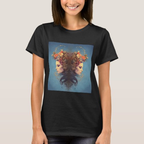 The Gemini Giggles Zodiac_Inspired  T_Shirt