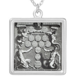 The Genealogy of the Anti-Christ Oliver Silver Plated Necklace